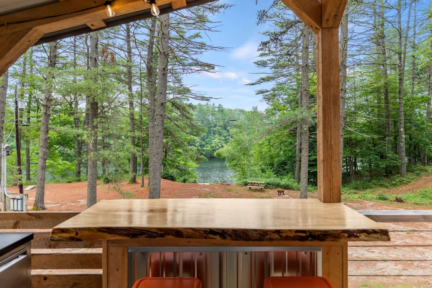 Incredible Design A-Frame with Fully Equipped Deck in Maine