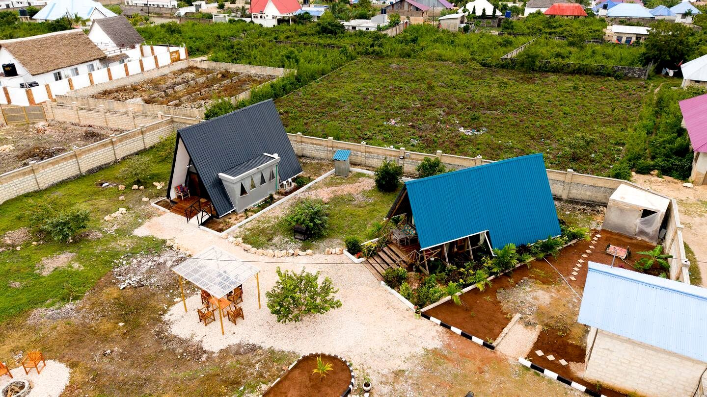 Rustic A-Frame Eco Cabins near Nungwi and Kendwa Beach, Perfect for a Tanzanian Getaway