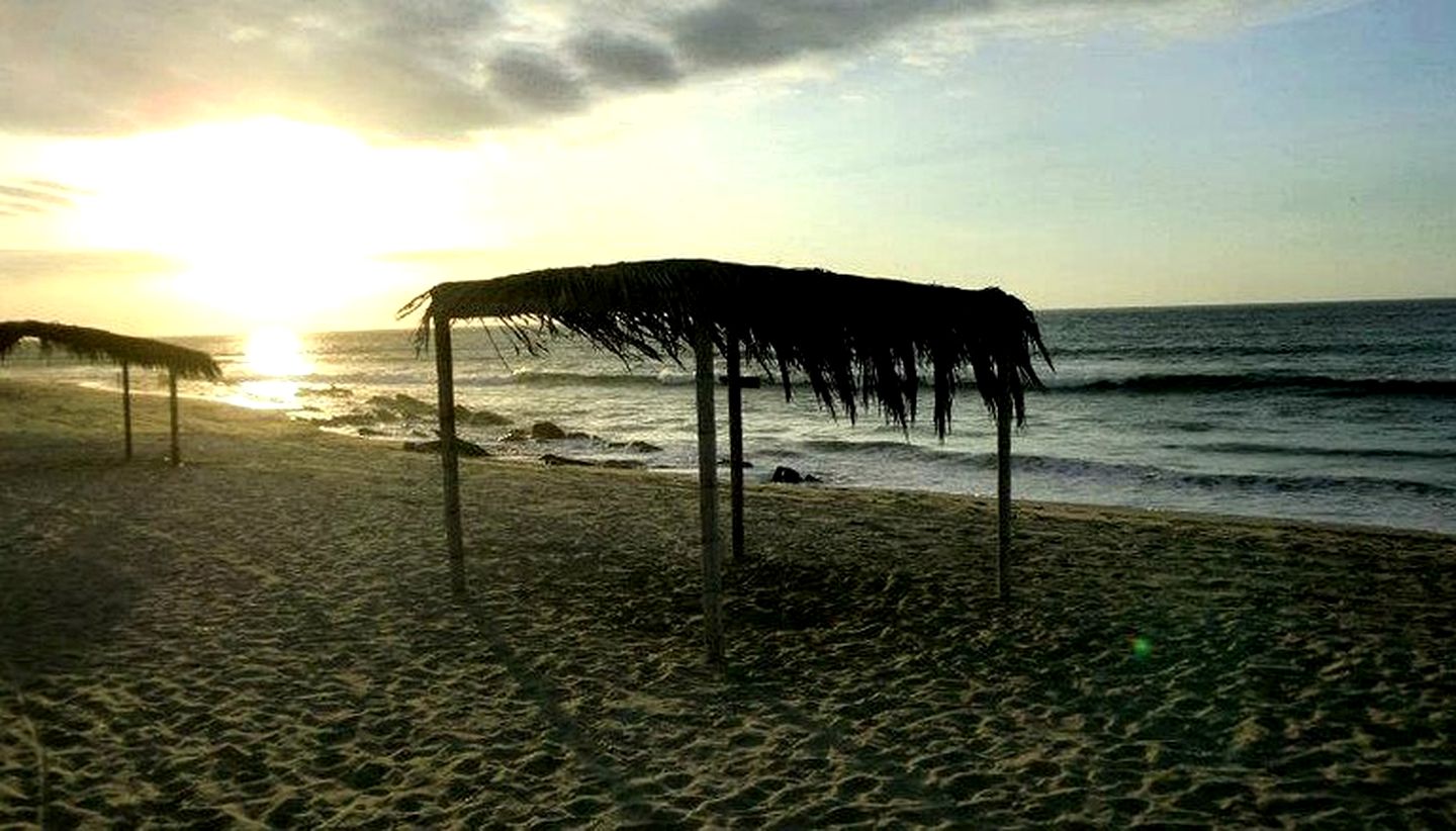 Rustic Bamboo Beachfront Huts in Canoas de Punta Sal, Northern Peru