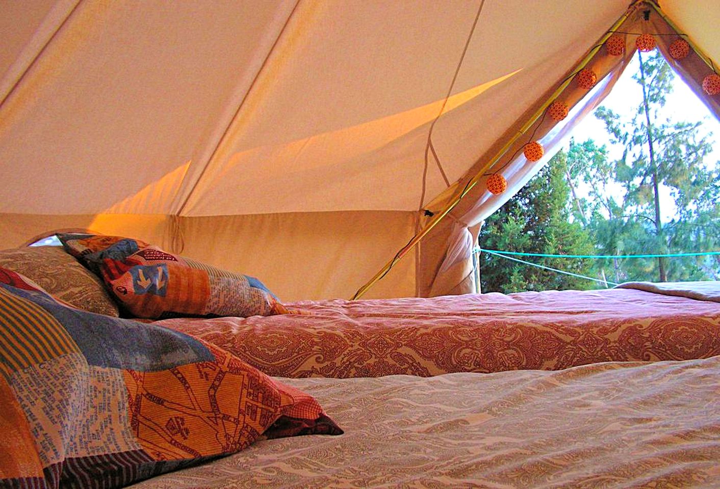 Rustic Bell Tent Rental Surrounded by Scenic Countryside in Lisbon District, Portugal