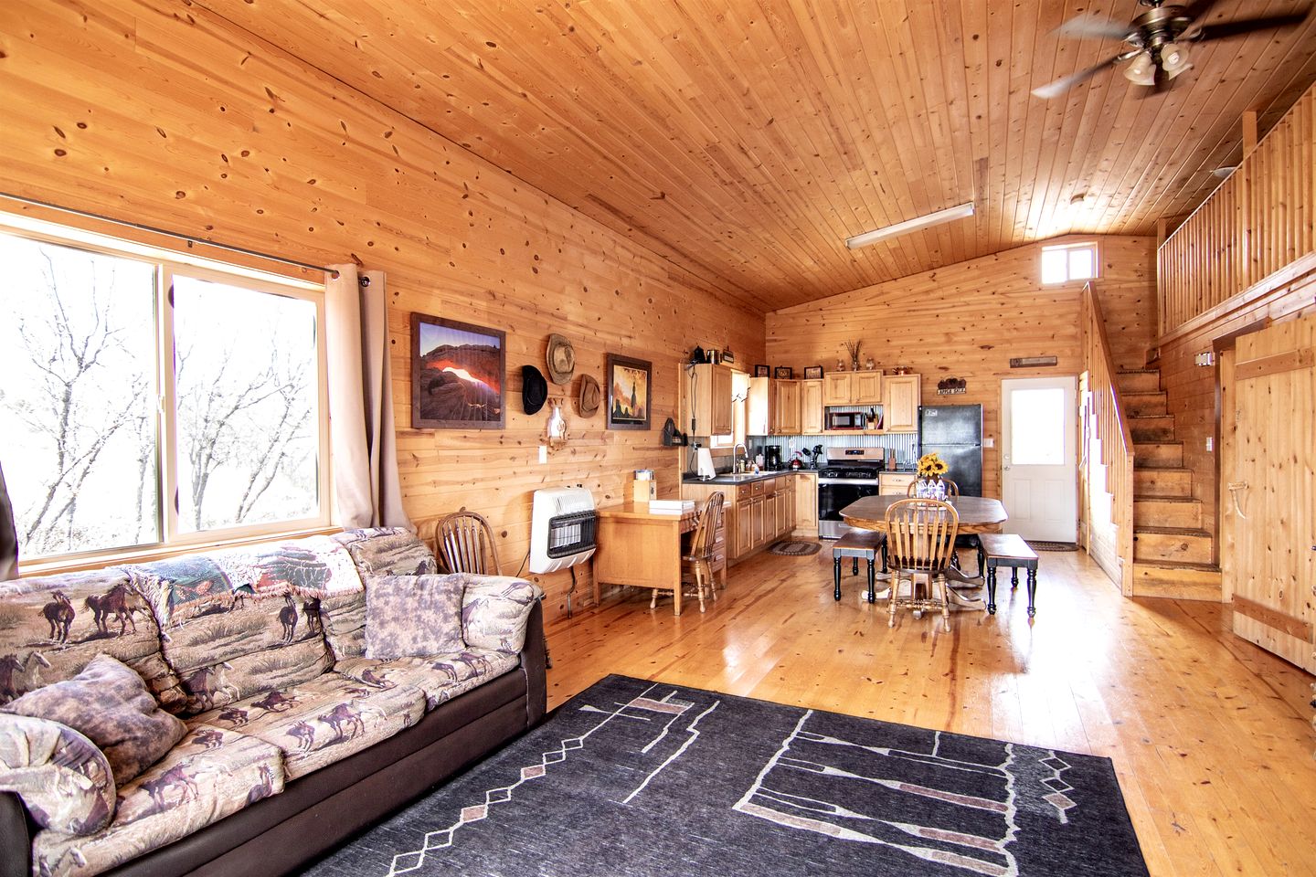 Rustic Cabin Rental with Porch at Foot of Abajo Mountains near Moab, Utah