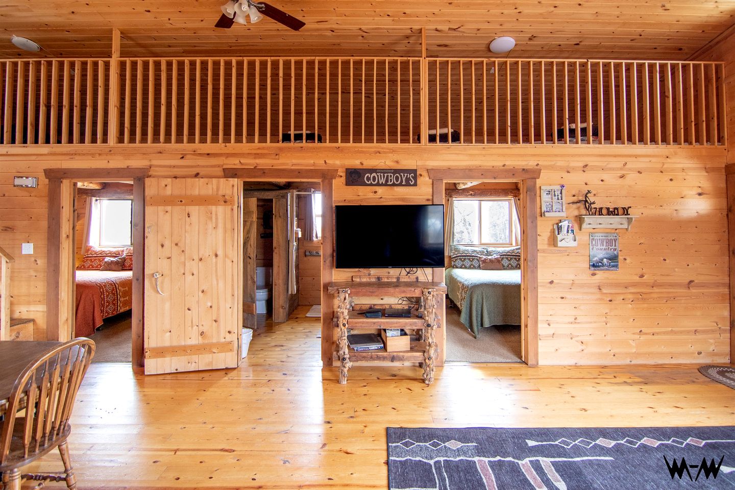 Rustic Cabin Rental with Porch at Foot of Abajo Mountains near Moab, Utah