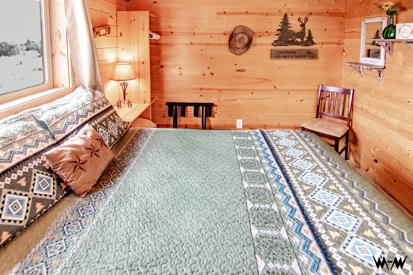 Rustic Cabin Rental with Porch at Foot of Abajo Mountains near Moab, Utah