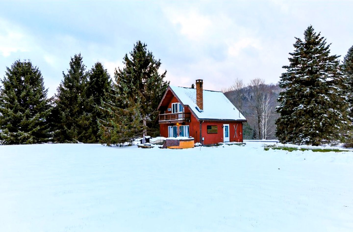 Rustic Cabin Rental with a Hot Tub near Windham, New York