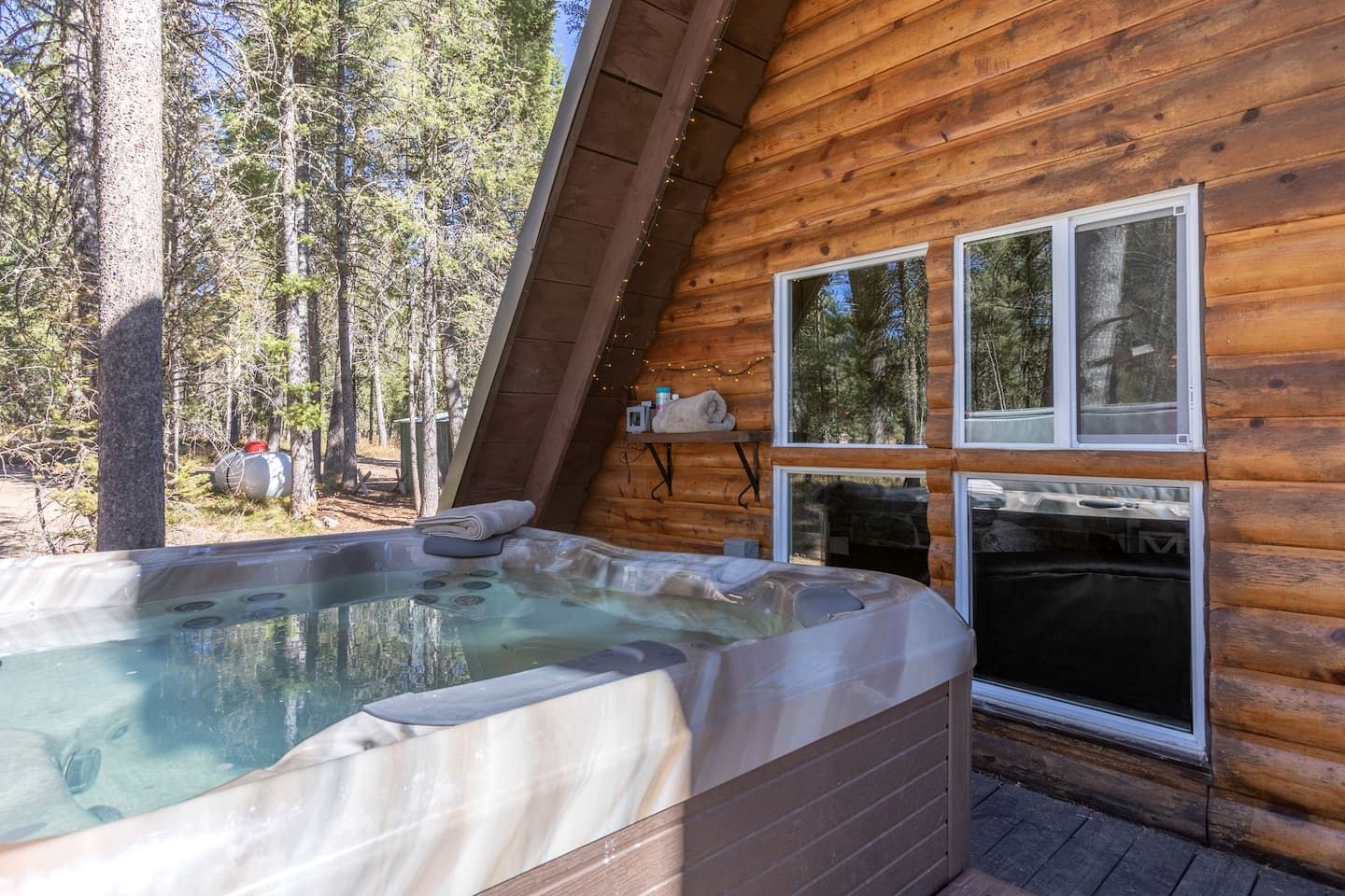 Spacious Rustic Cabin with Hot Tub and Game Loft Near Trails in Island Park, Idaho