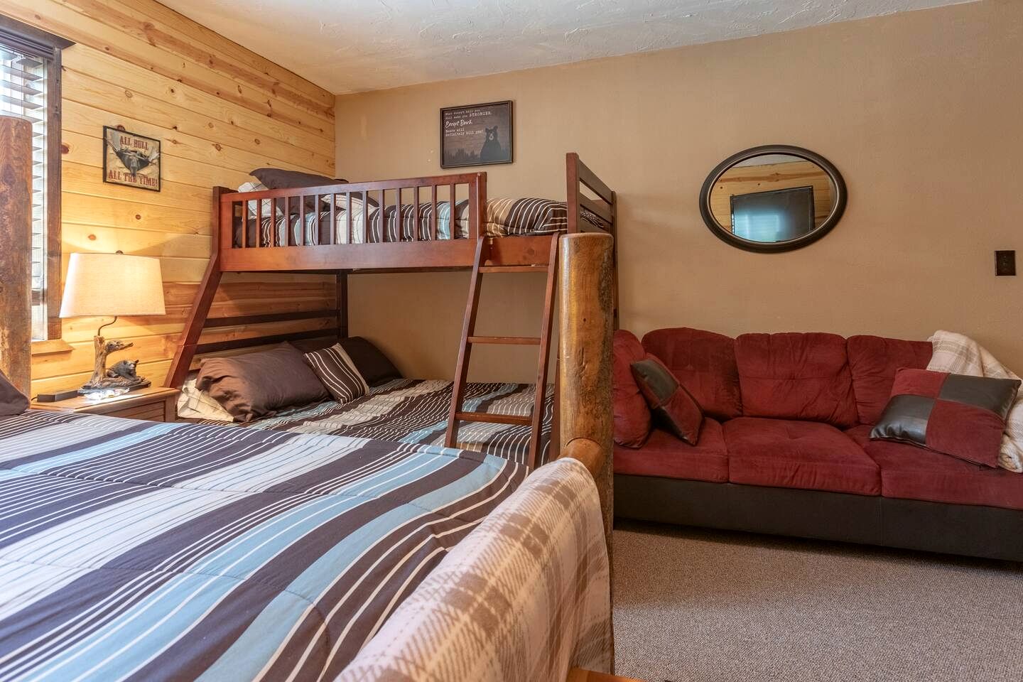 Spacious Rustic Cabin with Hot Tub and Game Loft Near Trails in Island Park, Idaho