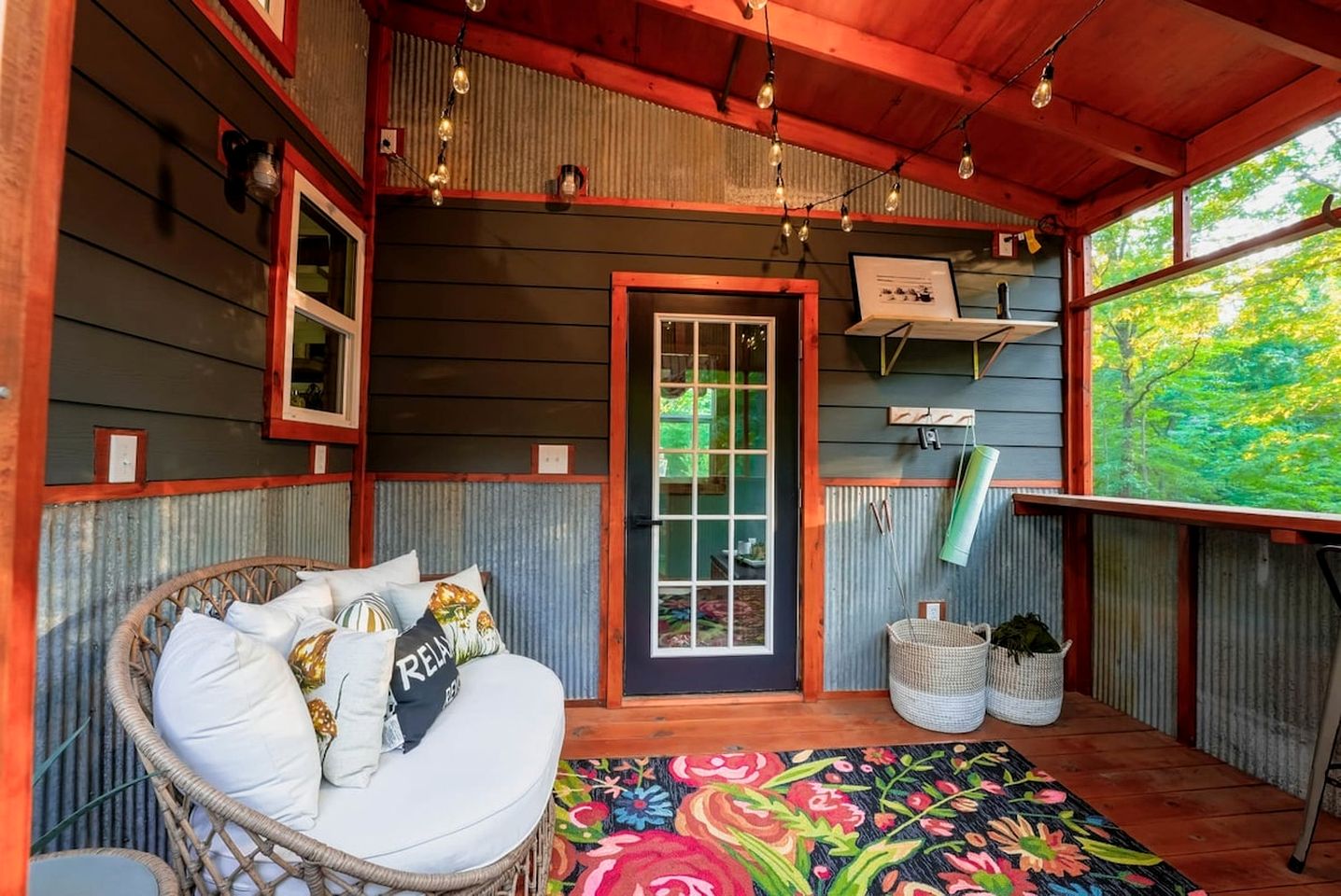 Off-Grid Cabin Surrounded by Trees in Pineville, Missouri