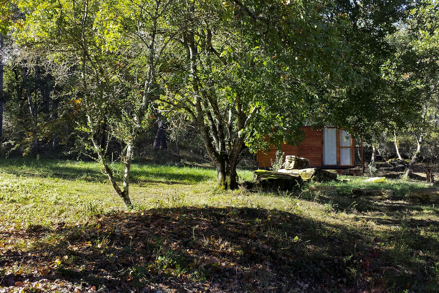 Rustic Camping Cabins for Three with Private Lake in Tuscany