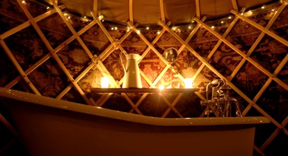 Rustic Chic Yurts in Fairy-Tale Woodlands near Portsmouth, England photo 5