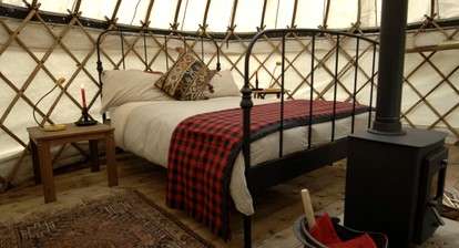Rustic Chic Yurts in Fairy-Tale Woodlands near Portsmouth, England photo 3
