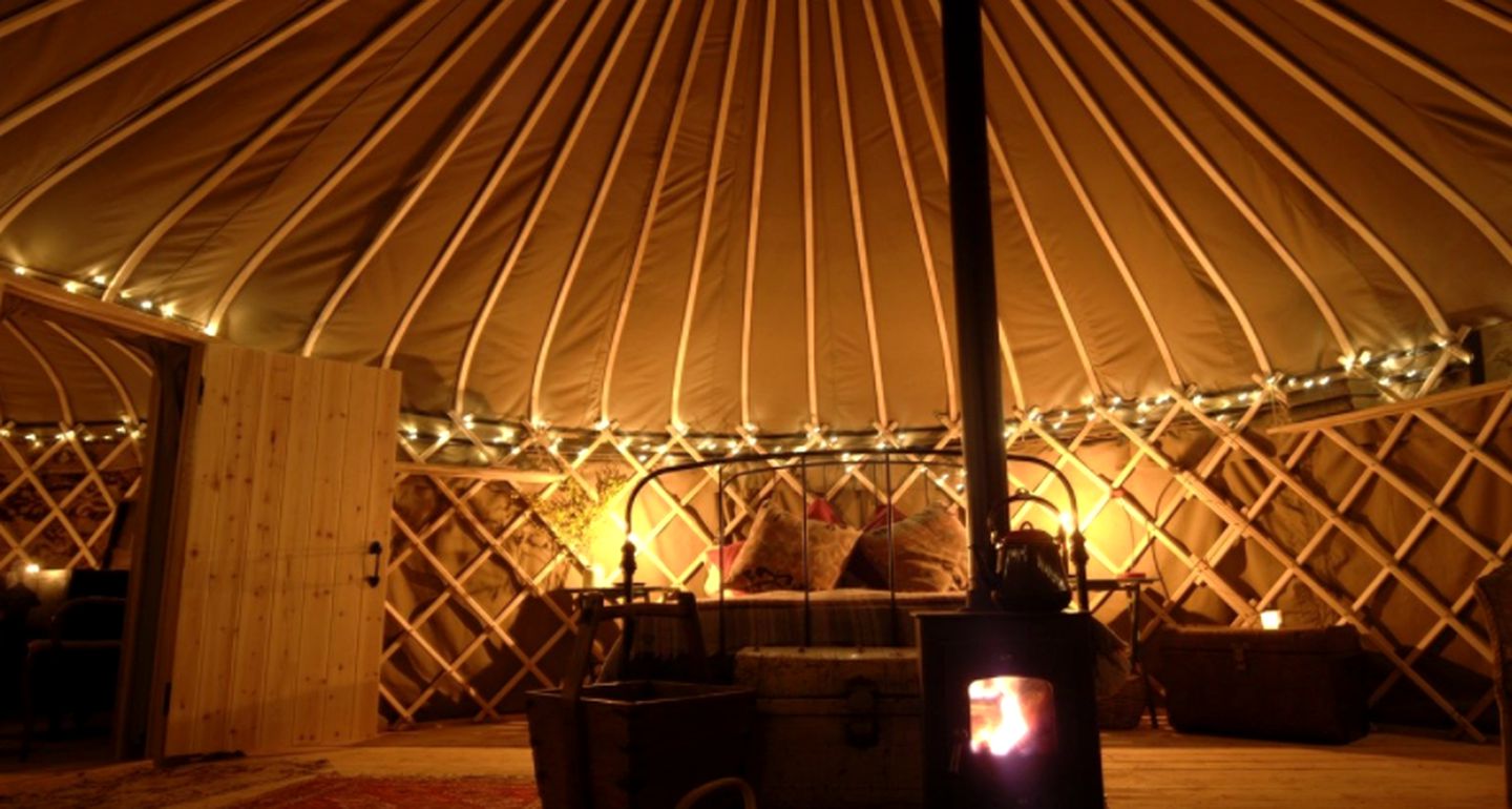 Rustic Chic Yurts in Fairy-Tale Woodlands near Portsmouth, England