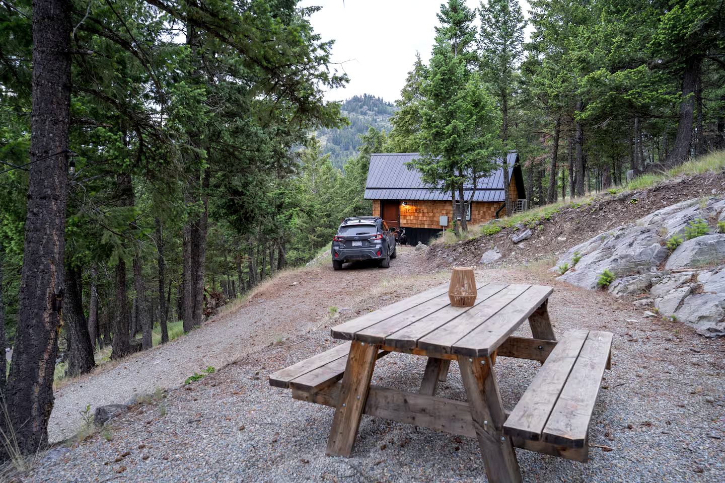 Rustic Elegance Cabin with Outdoor Shower & Mountain Views near Glacier National Park, Montana