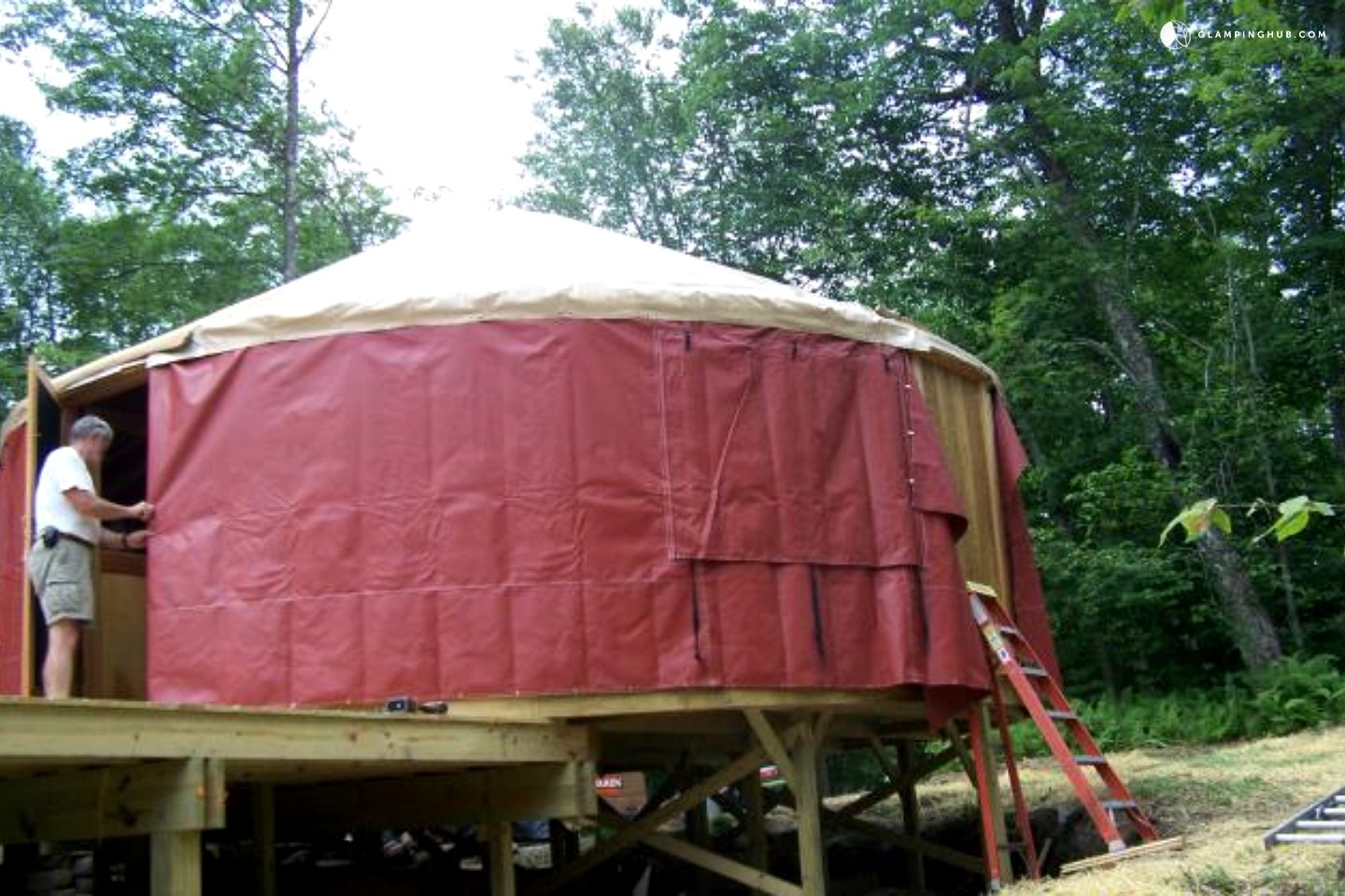 Rustic Glamping Yurt in Willowemoc Wild Forest, New York