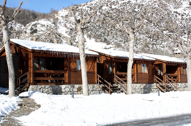 Cabins (Vielha, Catalonia, Spain)