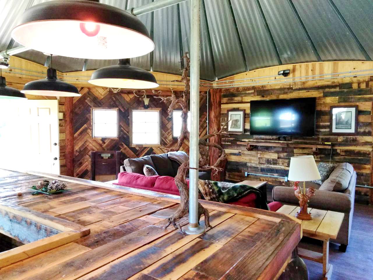 Rustic Octagon-Shaped Cabin for a Glamping Getaway near Huntington, West Virginia