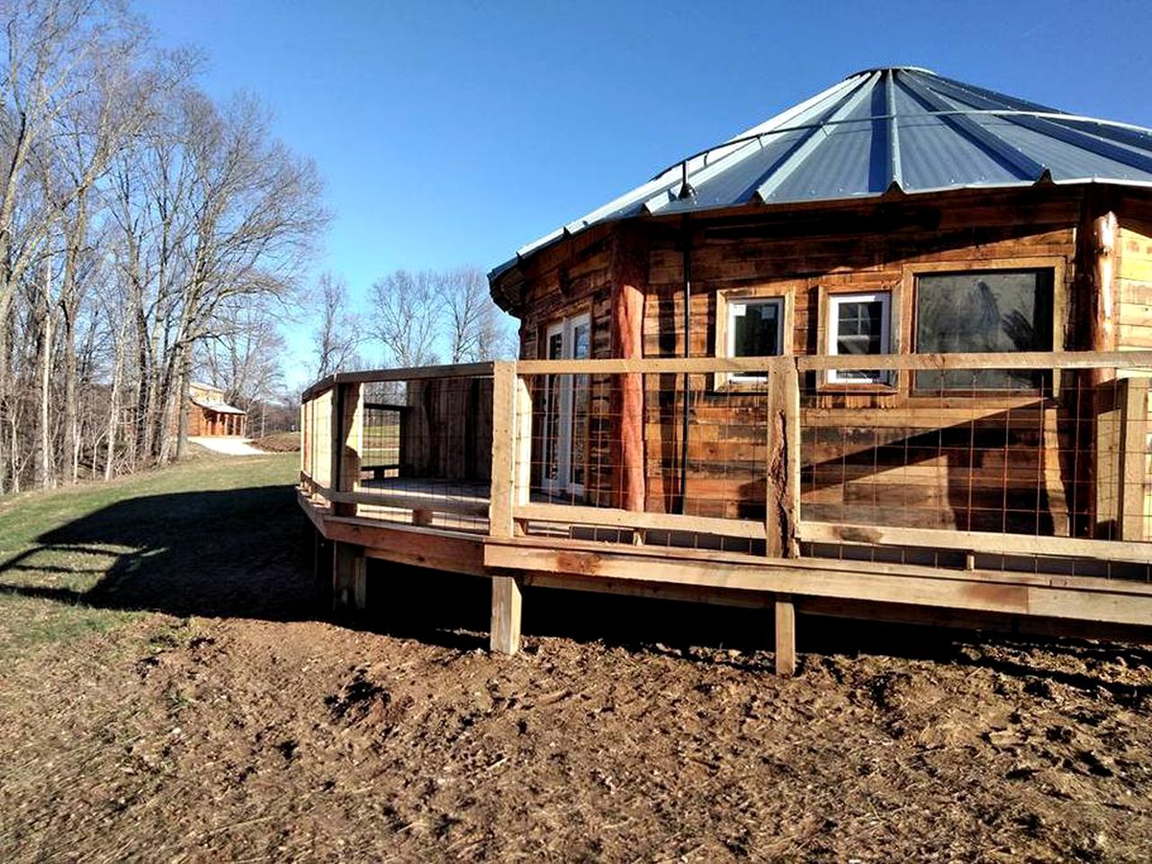 Unique Rustic Yurt Rental for a Peaceful Retreat near Huntington, West Virginia