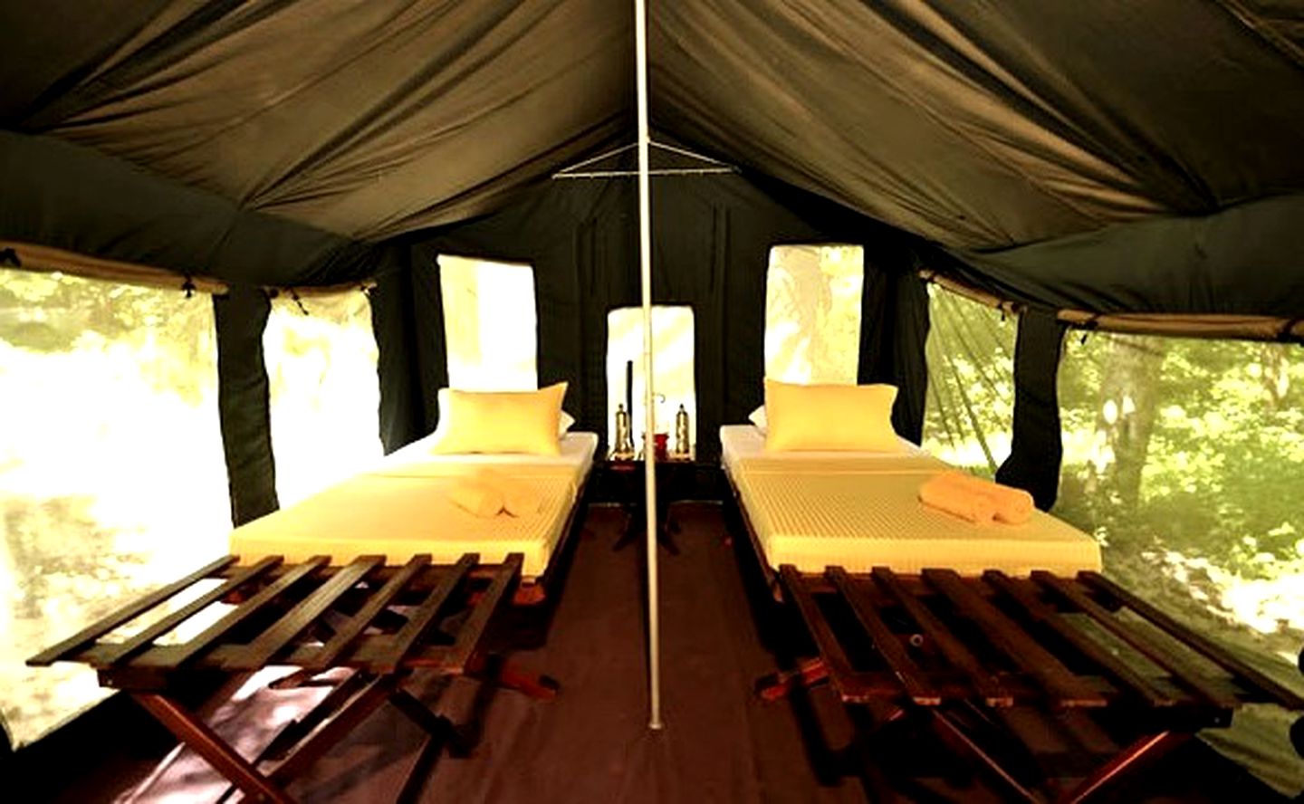 Rustic Safari Tents Near Tissa Lake in Sri Lanka