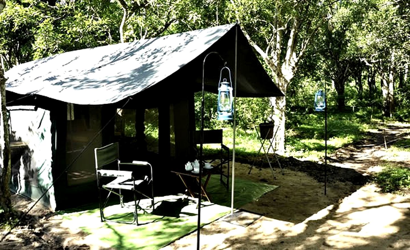 Rustic Safari Tents Near Tissa Lake in Sri Lanka