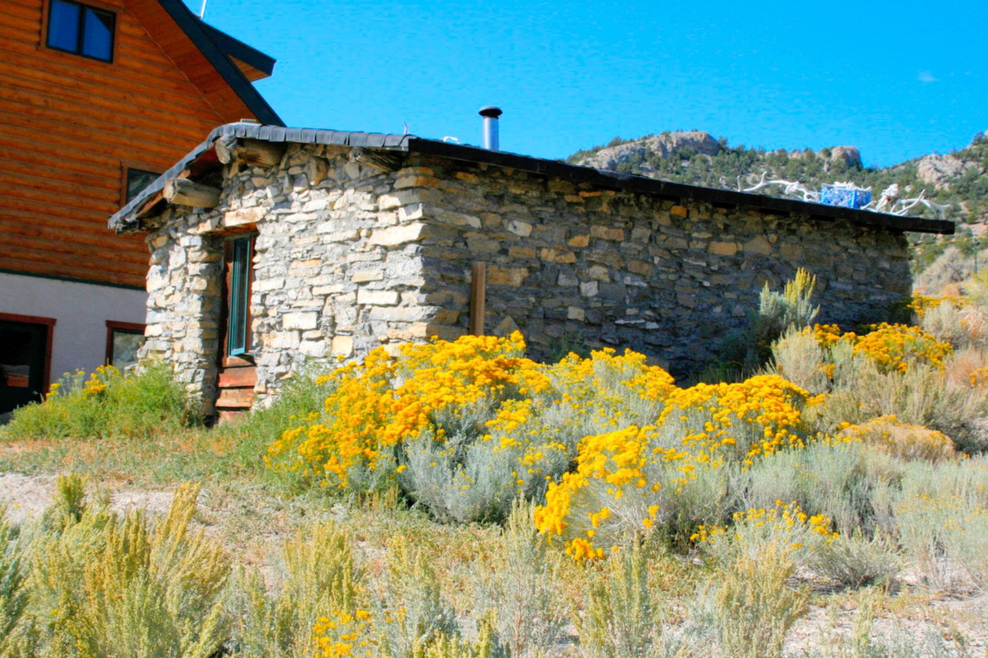 Rustic Stone Cabin on an Idyllic Ranch for a Rural Getaway in Manhattan, Nevada