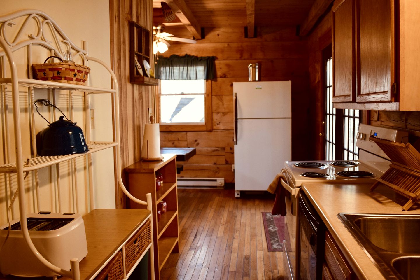 Rustic Wooden Cabin Settled Between Trees in Monterville, West Virginia