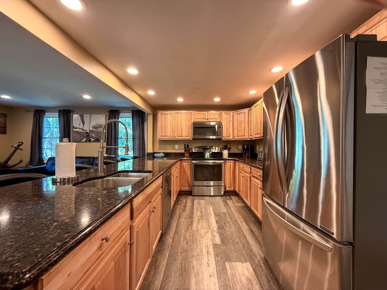 Secluded Group Retreat with Hot Tub, Riverfront & Huge Yard in Conway, New Hampshire