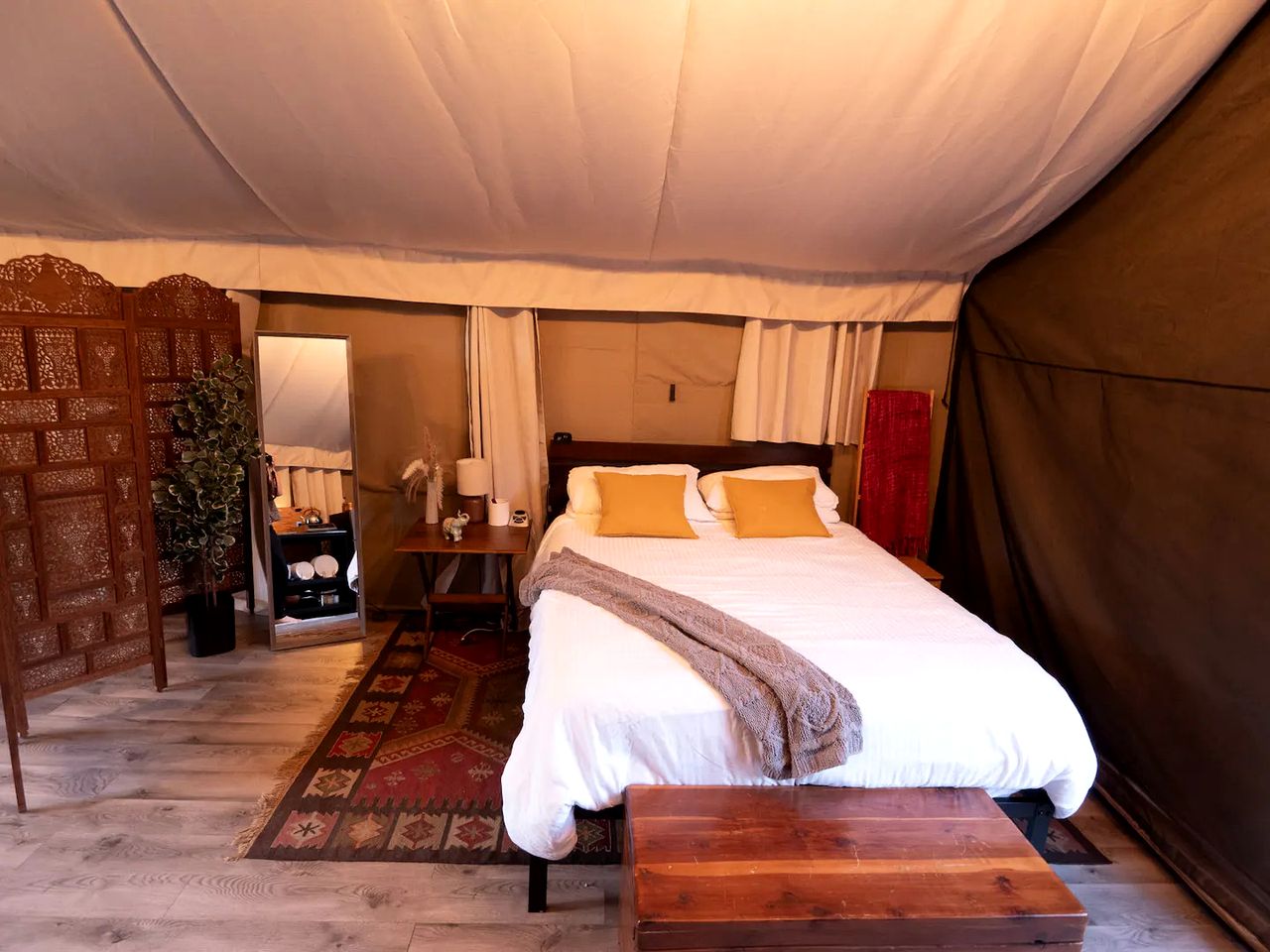 Safari Style Glamping Experience in the Heart of Texas Hill Country, Perfect for Animal Lovers