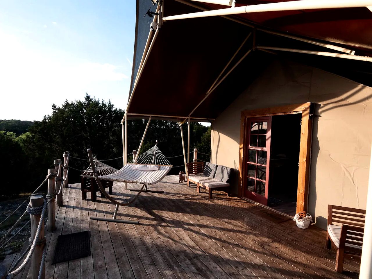 Safari Style Glamping Experience in the Heart of Texas Hill Country, Perfect for Animal Lovers