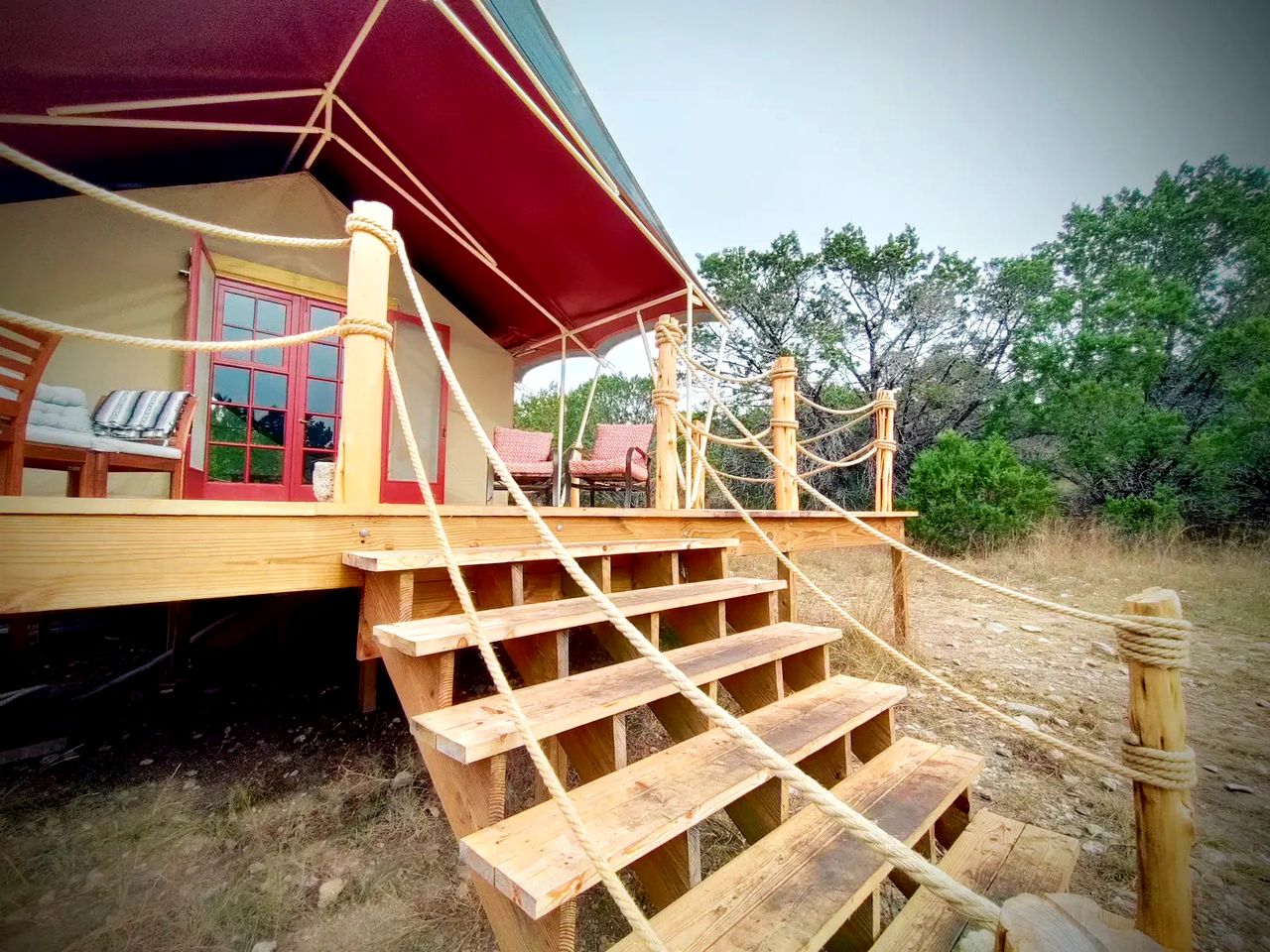 Safari Style Glamping Experience in the Heart of Texas Hill Country, Perfect for Animal Lovers