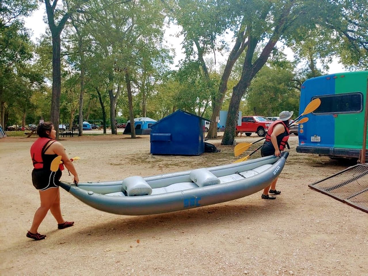 Safari Tent Nature Escape on the San Marcos River: Perfect for a Glamping Vacation near Kingsbury, Texas