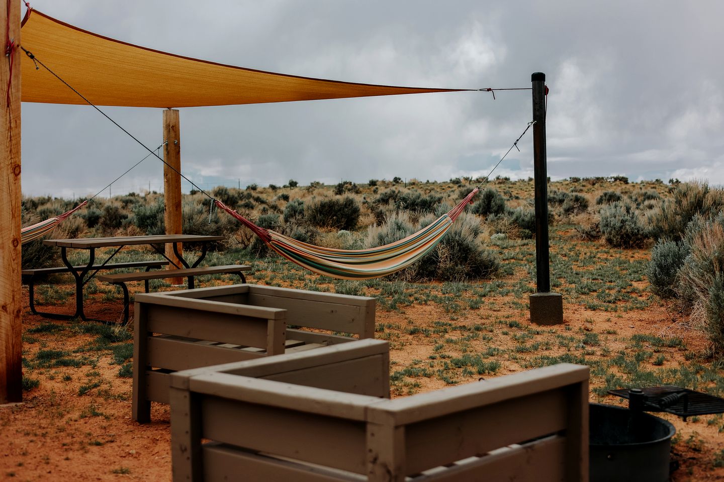 Secluded Sustainable Bell Tent Retreat with Private Decks Near Monticello, Utah