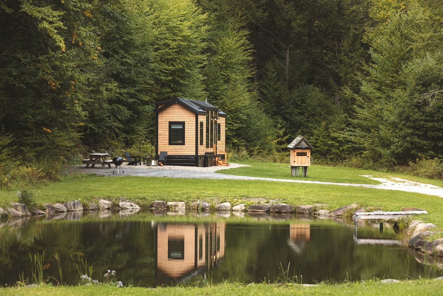 Gorgeous Cedar Tiny House for a Unique Pet-Friendly Getaway in Chester, Vermont