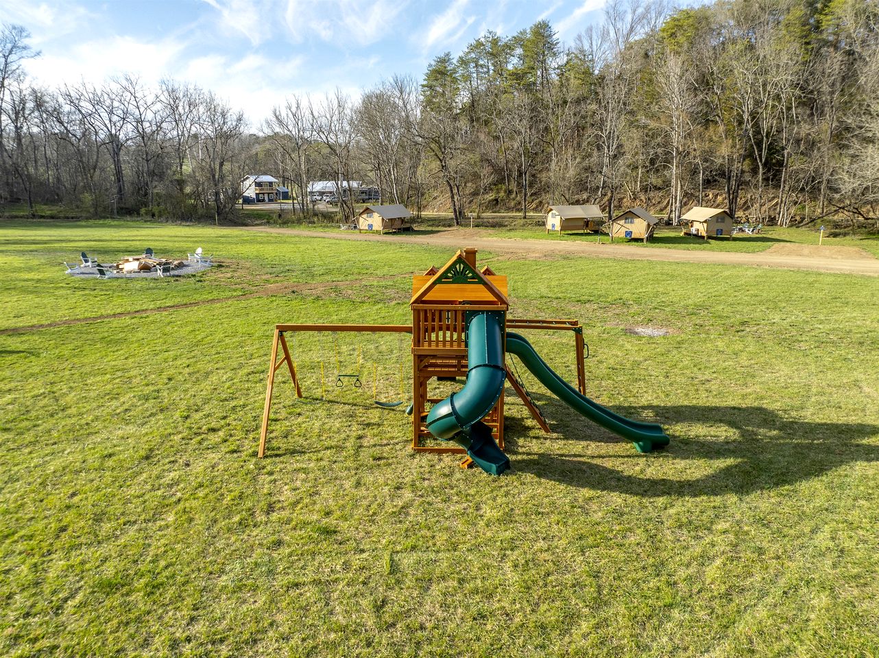 Radiant Safari Tent Escape near Smoky Mountains in Tennessee