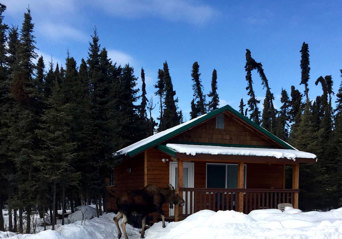 Gorgeous Romantic Cabin Rental with Private Porch near Ridgeway, Alaska