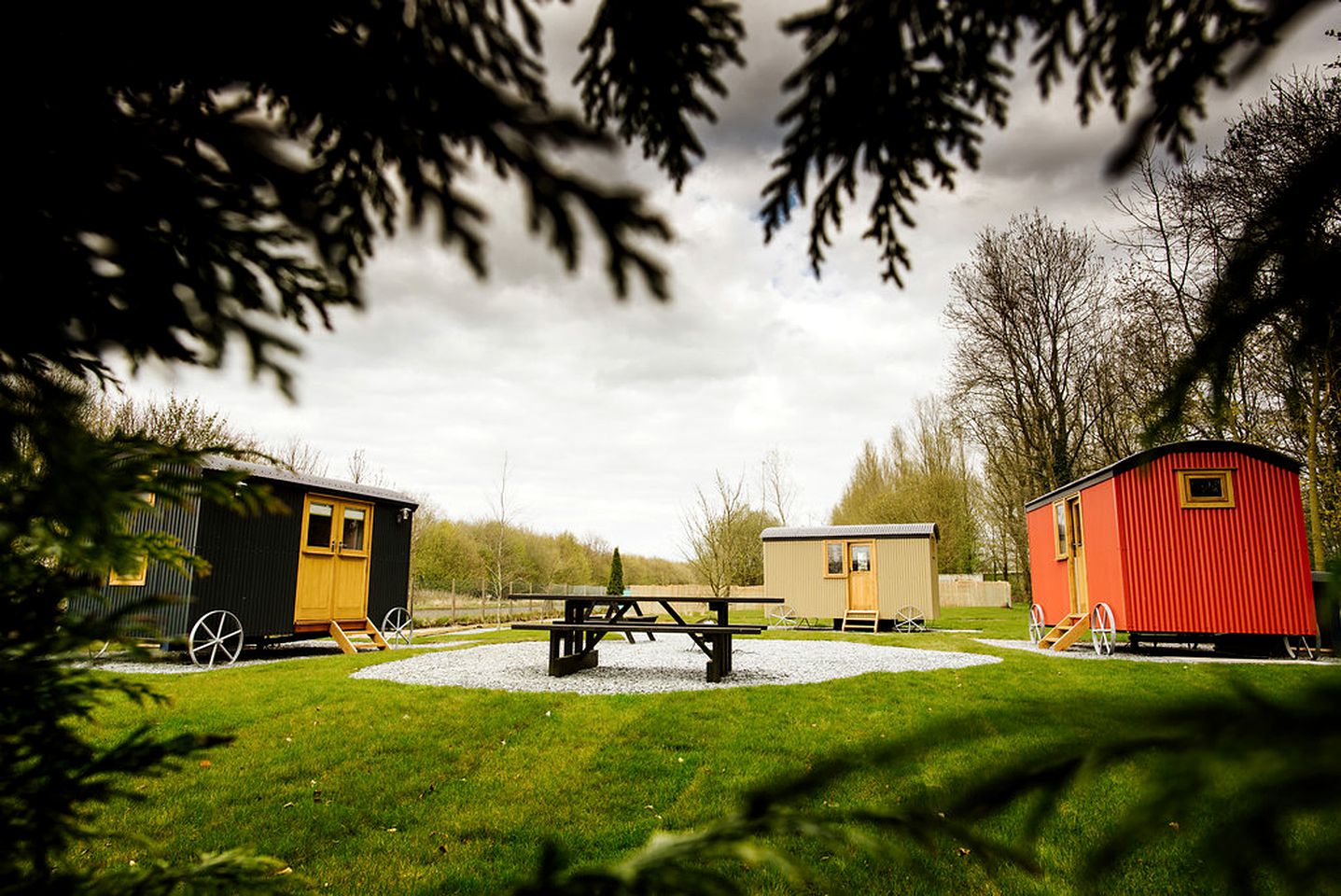 Luxury Shepherd Hut Camping Rental for Families near Preston, England