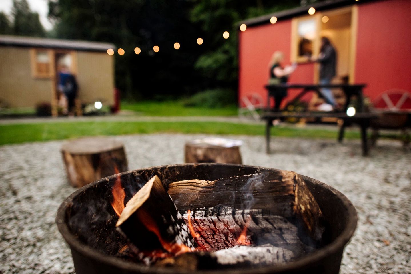 Luxury Shepherd Hut Camping Rental for Families near Preston, England