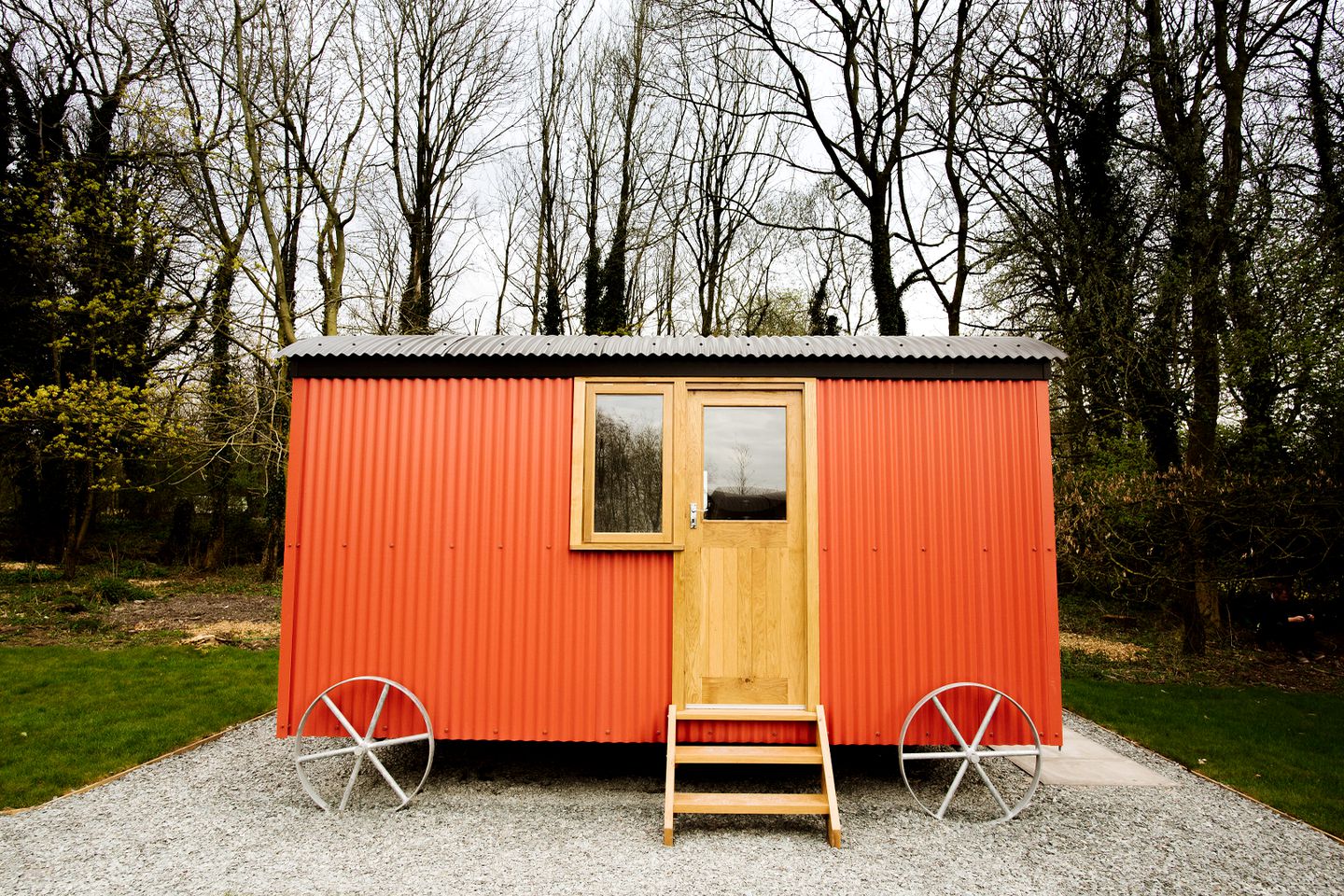 Luxury Shepherd Hut Camping Rental for Families near Preston, England