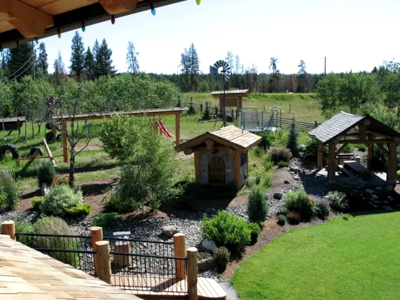 Rustic Waterfront Accommodation near Lac La Hache in British Columbia, Canada