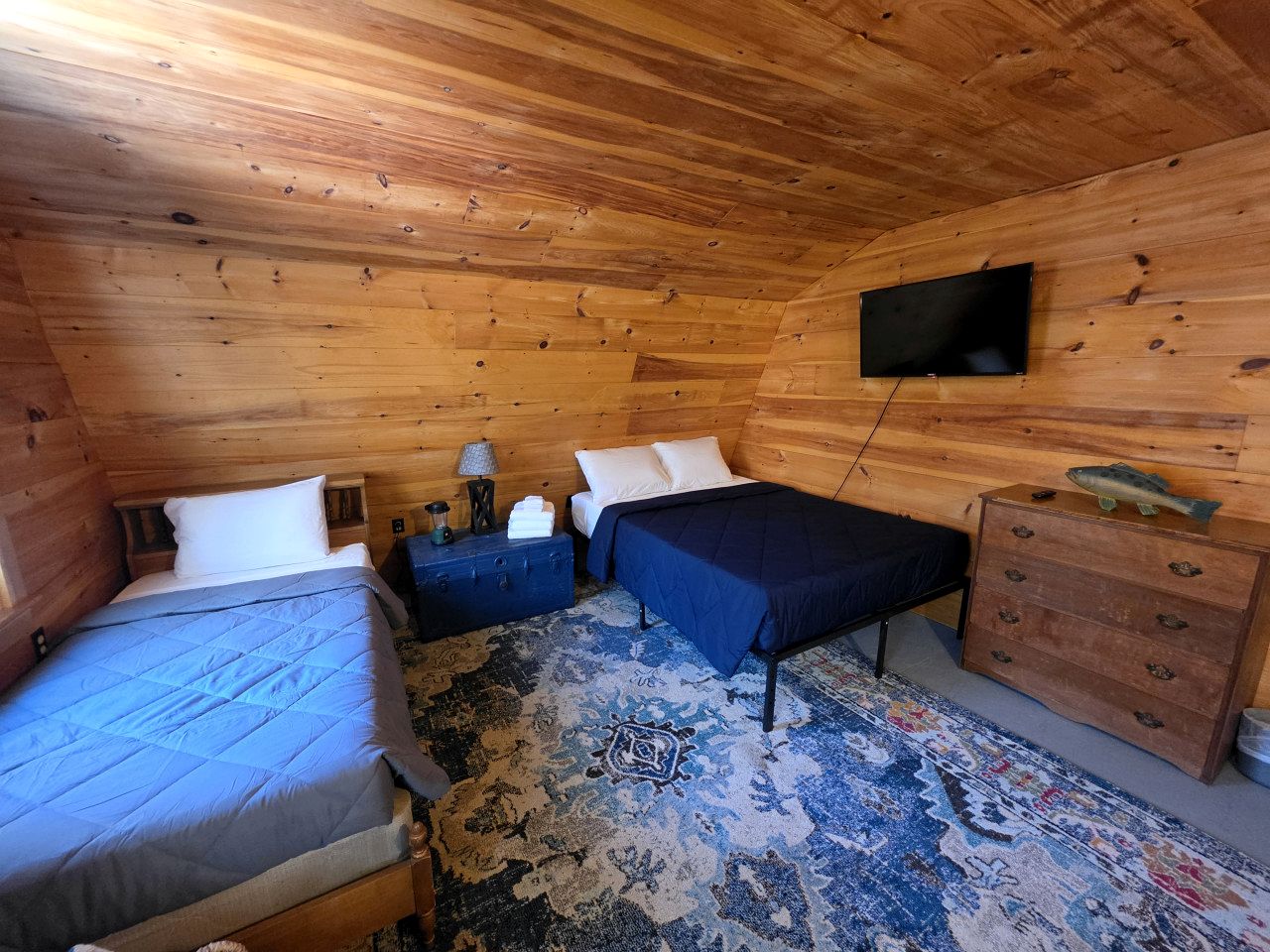 Quiet Waterfront Cabin with Fireplace, Porch & Nature All Around in Greenville, Maine