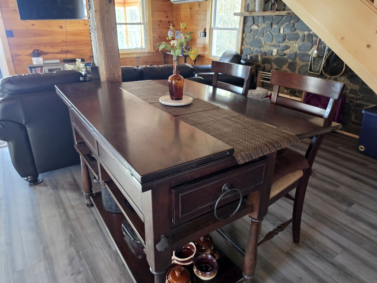 Quiet Waterfront Cabin with Fireplace, Porch & Nature All Around in Greenville, Maine