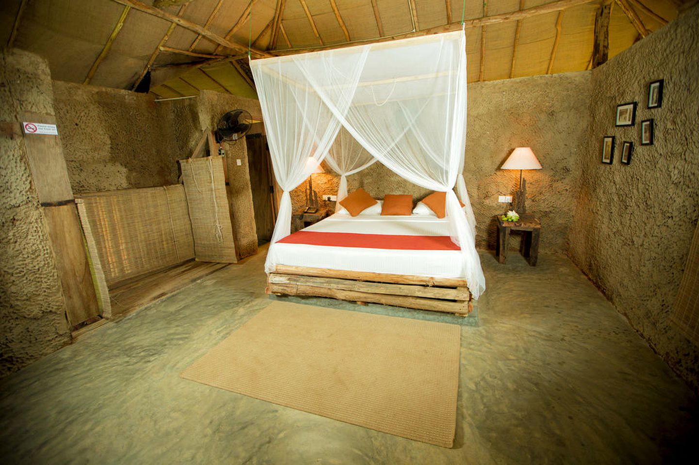 Rustic Glamping Hut with Swimming Pool Access on Resort in Wirawila, Southern Sri Lanka