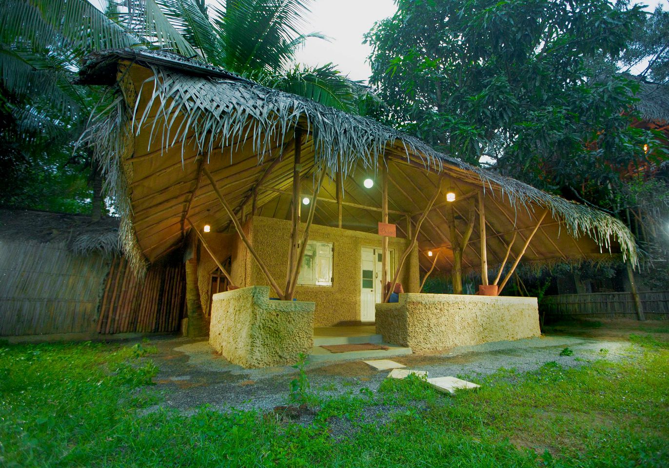 Rustic Glamping Hut with Swimming Pool Access on Resort in Wirawila, Southern Sri Lanka