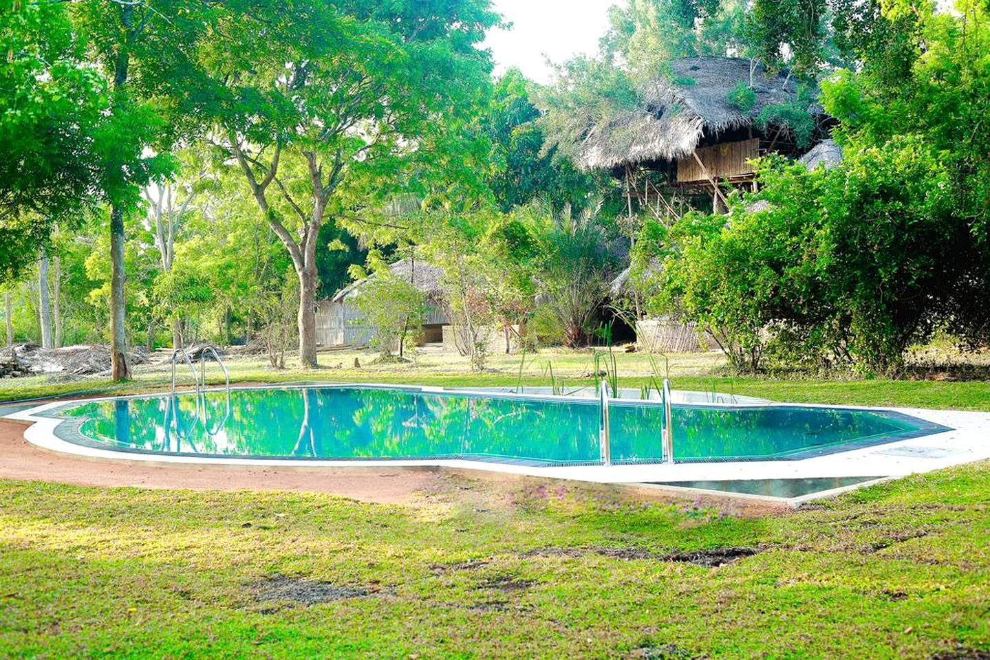 Rustic Glamping Hut with Swimming Pool Access on Resort in Wirawila, Southern Sri Lanka