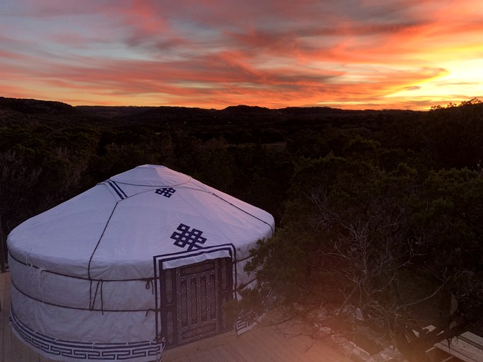 Yurts (United States of America, Wimberley, Texas)