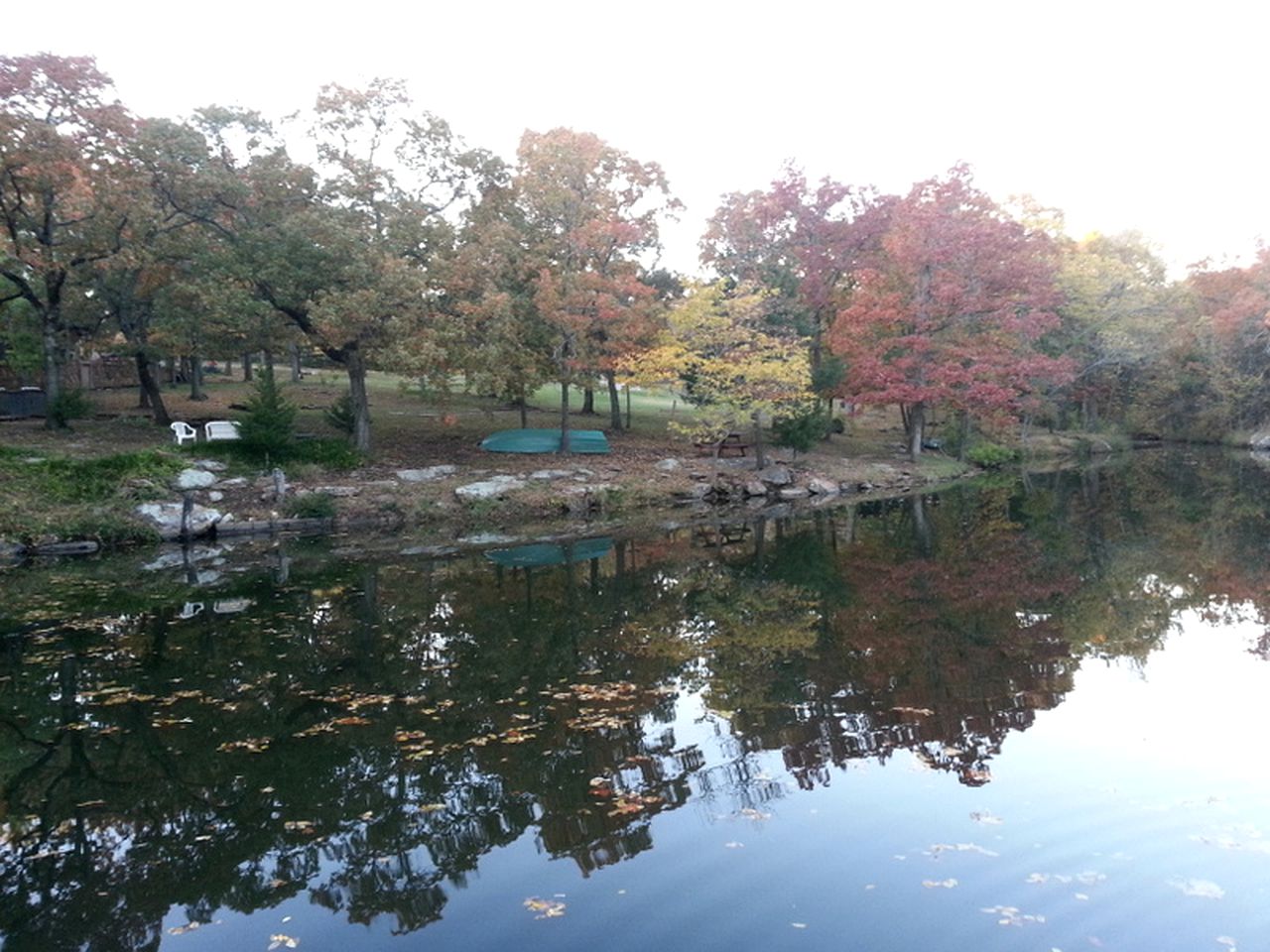 Rustic Cabin Rental on the Banks of a Private Lake in Catoosa, Oklahoma