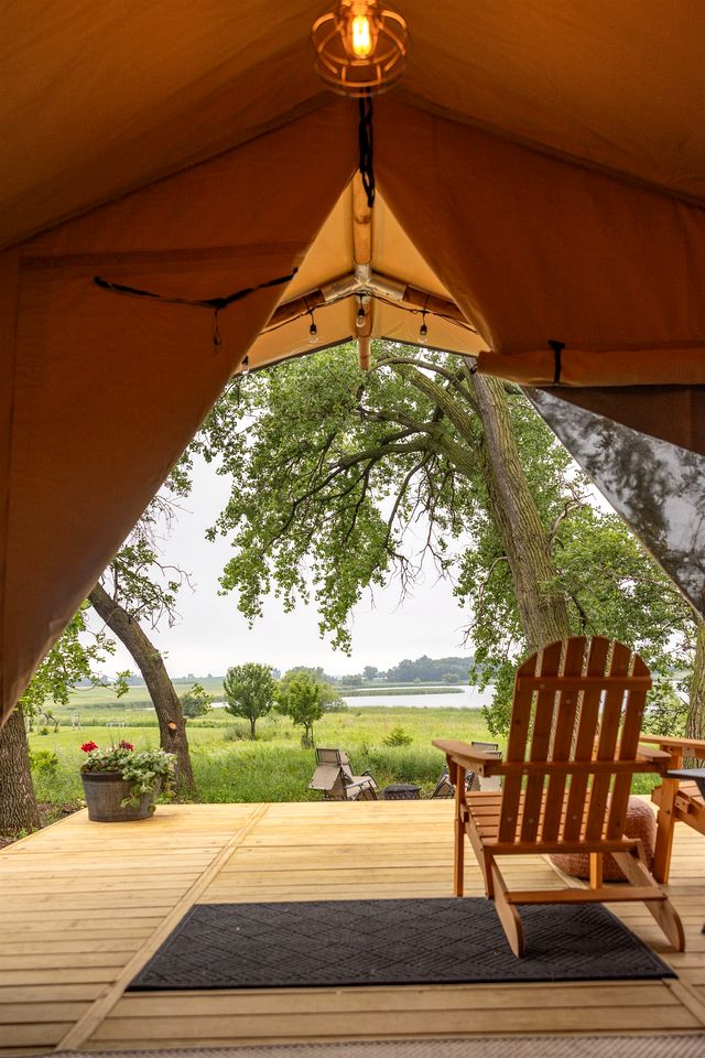Charming Vineyard Glamping Tent with Wine Tastings near Lake Shetek in Currie, Minnesota