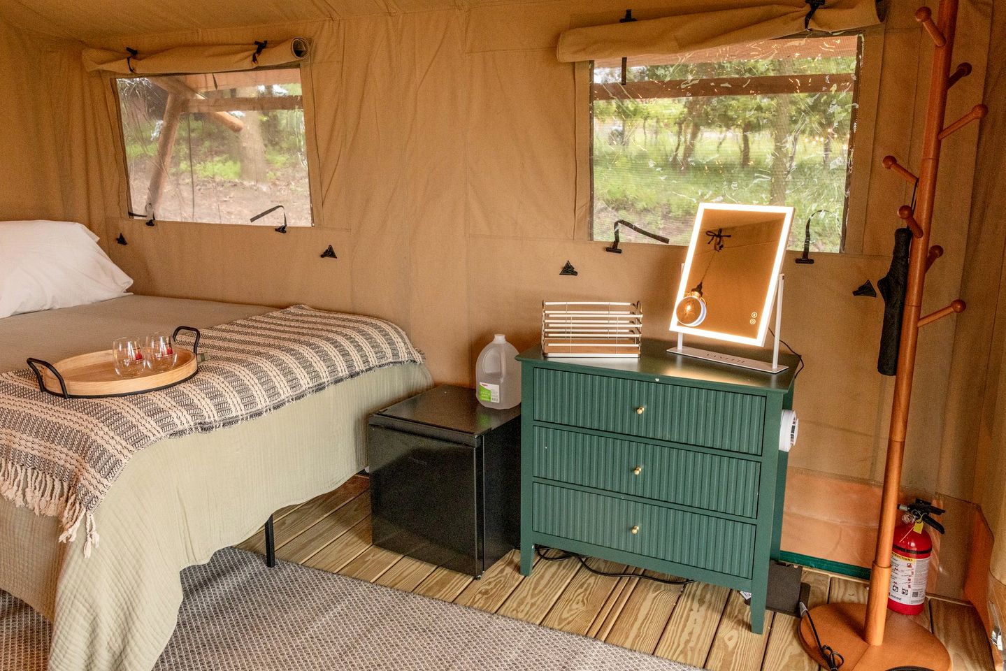 Charming Vineyard Glamping Tent with Wine Tastings near Lake Shetek in Currie, Minnesota