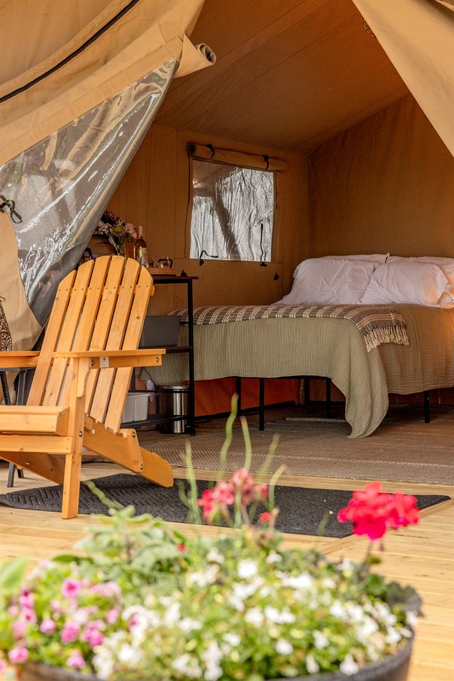 Charming Vineyard Glamping Tent with Wine Tastings near Lake Shetek in Currie, Minnesota