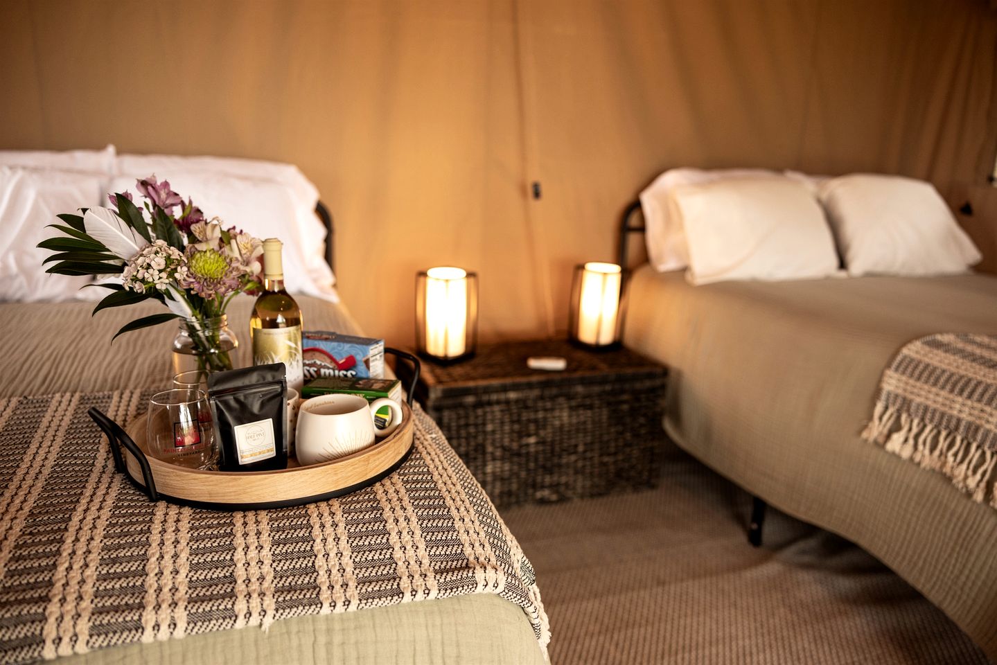 Charming Vineyard Glamping Tent with Wine Tastings near Lake Shetek in Currie, Minnesota