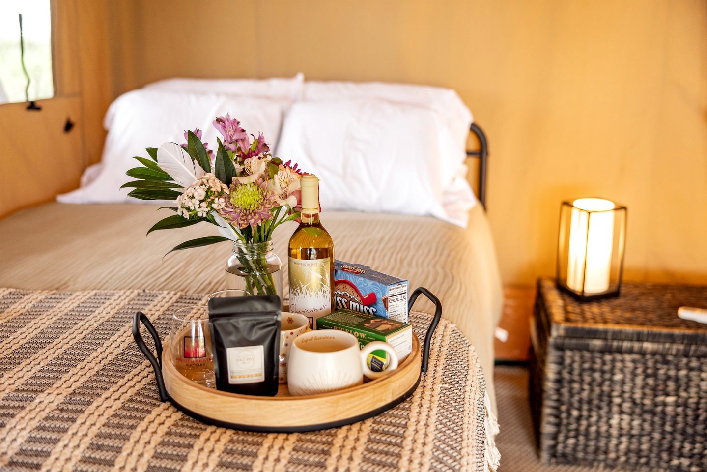 Charming Vineyard Glamping Tent with Wine Tastings near Lake Shetek in Currie, Minnesota