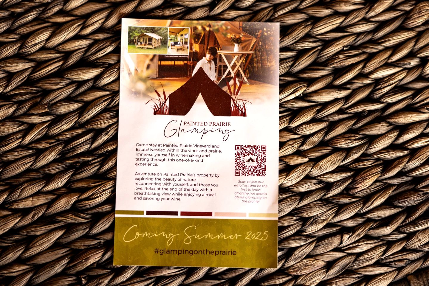 Charming Vineyard Glamping Tent with Wine Tastings near Lake Shetek in Currie, Minnesota